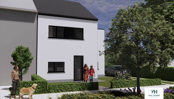 Nieuwbouwwoning met zuidwestgerichte tuin