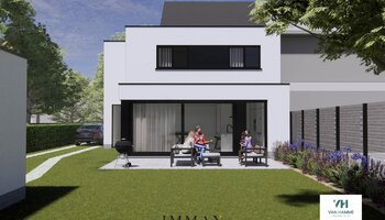 Nieuwbouwwoning met zuidwestgerichte tuin