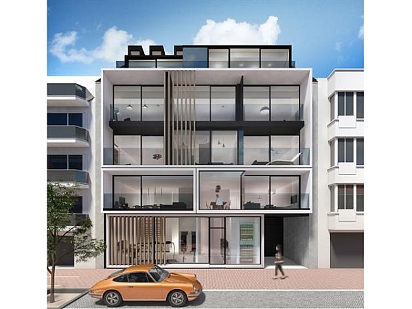 Nieuwbouwproject Tides geniet een opvallende, moderne architectuur. Deze (woon)appartementen zijn erg lumineus en beschikken over brede gevels en uitzonderlijke zonneterrassen. Centraal gelegen te Knokke, vlakbij de Lippenslaan en op wandelafstand van strand en zee. De appartementen hebben een hoogwaardige, opmerkelijke afwerking en architectuur en worden gebouwd met traditionele kwaliteitsmaterialen. De residentie omvat: 1 handelspand, 6 appartementen met 2 of 3 slaapkamers, 1 duplex met 2 slaapkamers en 2 dak-duplexen met 3 of 4 slaapkamers. Alle appartementen hebben 1 of 2 ruime zonneterrassen. Mogelijkheid tot aankoop van een garage of staanplaats in de residentie. Fietsenberging voorzien in het gebouw. Er is een modelappartement te bezoeken! De ligging, het planconcept, de onmiddellijke nabijheid van het geanimeerde centrum van Knokke en de Noordzee maken van dit project een prima belegging aan onze Belgische kust. Plannen, gedetailleerd lastenboek en meer info op kantoor. 100% voltooiingswaarborg. Beslis nu en kies nog zelf uw afwerkingsmaterialen !
