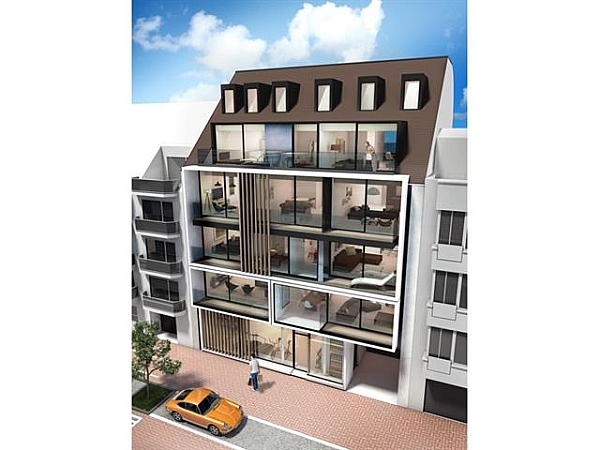 Nieuwbouwproject Tides geniet een opvallende, moderne architectuur. Deze (woon)appartementen zijn erg lumineus en beschikken over brede gevels en uitzonderlijke zonneterrassen. Centraal gelegen te Knokke, vlakbij de Lippenslaan en op wandelafstand van strand en zee. De appartementen hebben een hoogwaardige, opmerkelijke afwerking en architectuur en worden gebouwd met traditionele kwaliteitsmaterialen. De residentie omvat: 1 handelspand, 6 appartementen met 2 of 3 slaapkamers, 1 duplex met 2 slaapkamers en 2 dak-duplexen met 3 of 4 slaapkamers. Alle appartementen hebben 1 of 2 ruime zonneterrassen. Mogelijkheid tot aankoop van een garage of staanplaats in de residentie. Fietsenberging voorzien in het gebouw. Er is een modelappartement te bezoeken! De ligging, het planconcept, de onmiddellijke nabijheid van het geanimeerde centrum van Knokke en de Noordzee maken van dit project een prima belegging aan onze Belgische kust. Plannen, gedetailleerd lastenboek en meer info op kantoor. 100% voltooiingswaarborg. Beslis nu en kies nog zelf uw afwerkingsmaterialen !
